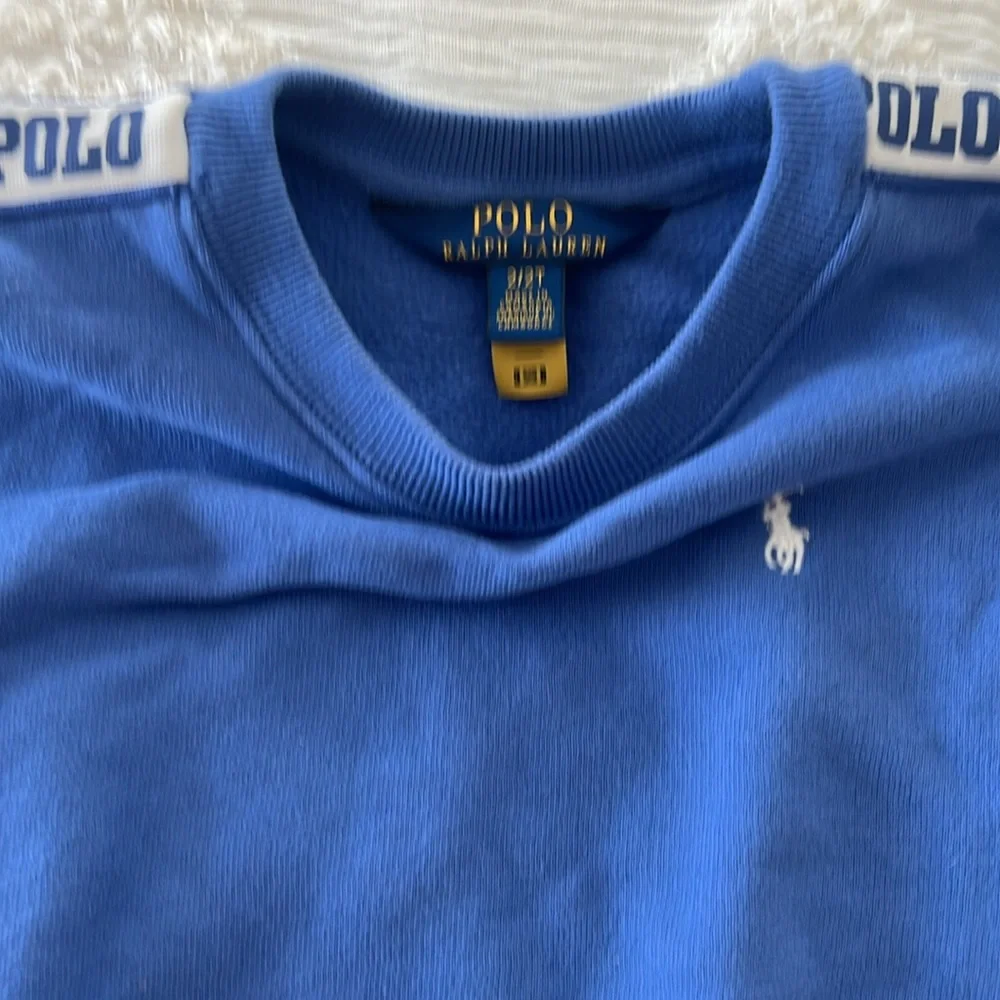 Polo Ralph Lauren Blue Jogger Sweatpants with White Stripe